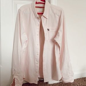 Men’s Pink A&F Button Down size L